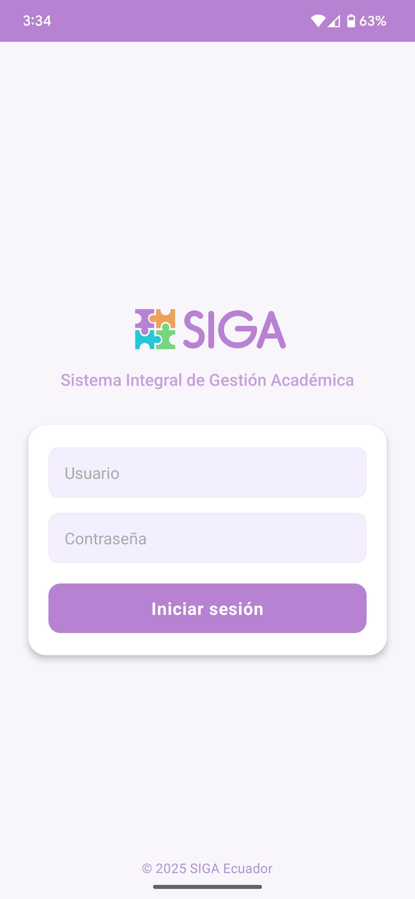 SIGA – School Management Mobile App